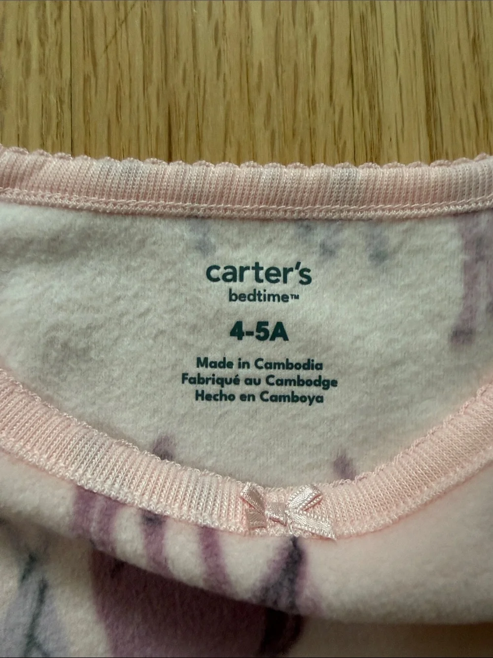 Carter's NWT fleece Light Pink Unicorn Ruffle Nightdress pajama gown